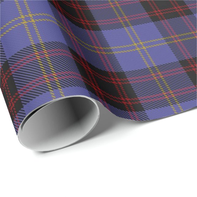 Tartan för klanRutherfordskott Presentpapper (Rullad Hörn)