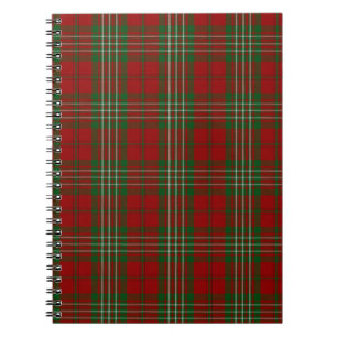 Tartan för Scott klanfamilj Anteckningsbok Med Spiral