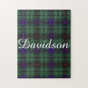 Tartan för skott för Davidson klanpläd Pussel