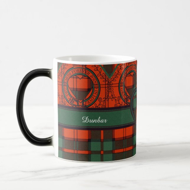 Tartan för skott för Dunbar klanpläd Magisk Mugg (Vänster)
