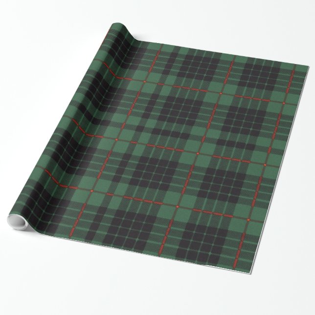 Tartan för skott för Gunn klanpläd Presentpapper (Utrullad)