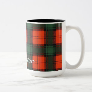 Tartan för skott för Livingston klanpläd Två-Tonad Mugg