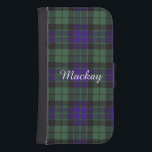 Tartan för skott för Mackay klanpläd Plånboksfodral För Samsung Galaxy S4<br><div class="desc">En älskvärd design som baseras på den verkliga skotska tartanen</div>