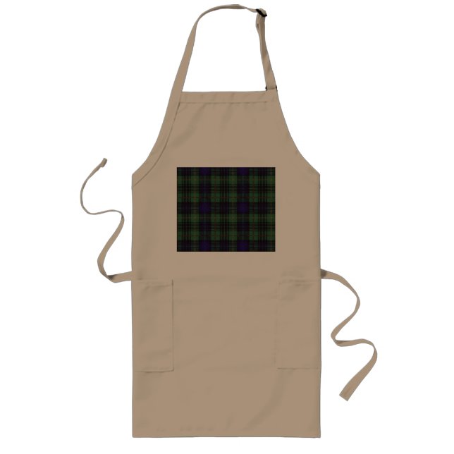 Tartan för skott för pläd för Stewart klanjakt Långt Förkläde (Framsidan)