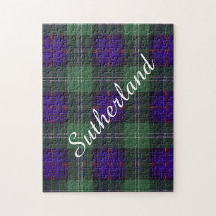 Tartan för skott för Sutherland klanpläd Pussel