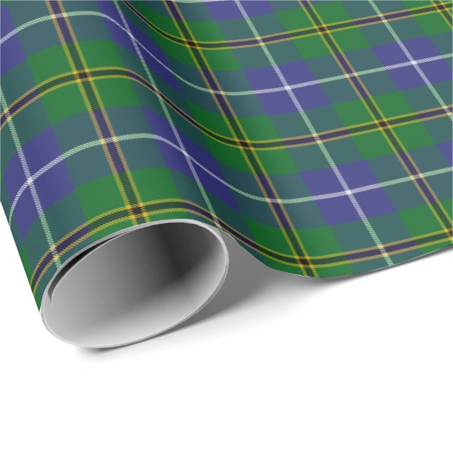 Tartan för Turnbull klanjakt Presentpapper (Rullad Hörn)