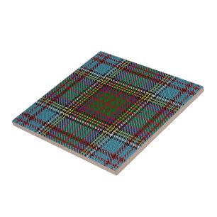 Tartan för uttryck för klanandersson skotsk kakelplatta