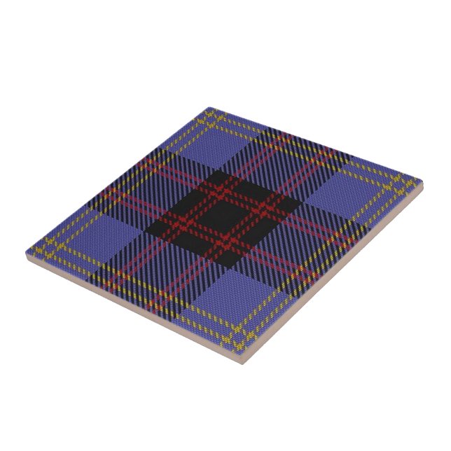 Tartan för uttryck för klanRutherford skotsk Kakelplatta (Sidan)