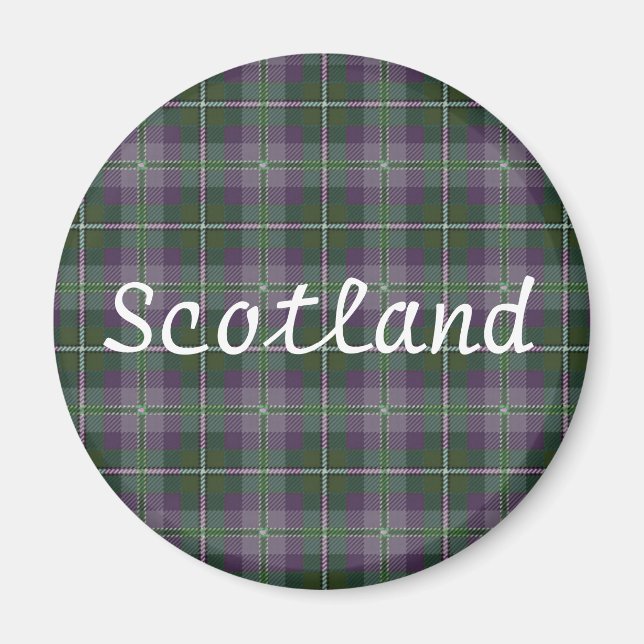 Tartan Gift Magnet - Souvenir of Scotland (Framsidan)