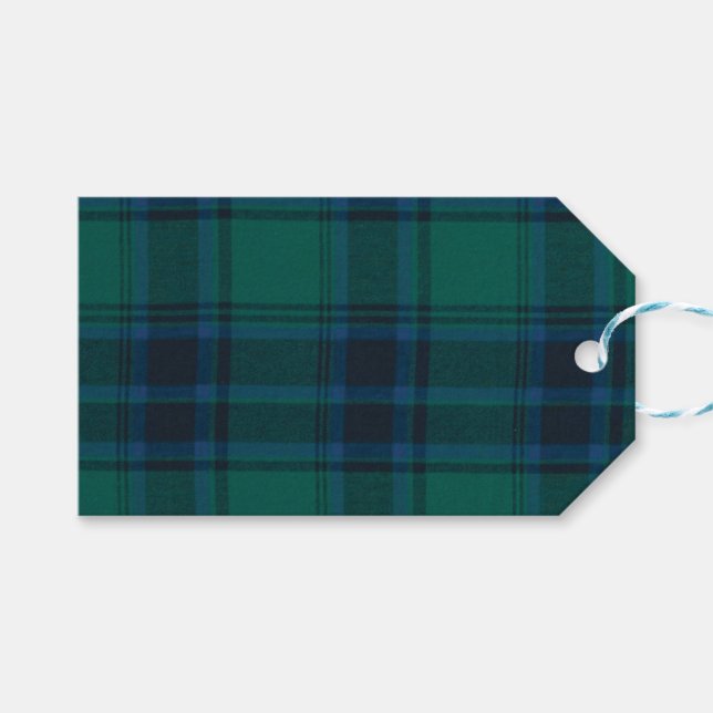 Tartan Gift Märkre Presentetikett (Framsidan (Horisontell))