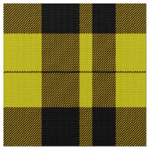 Tartan Gult och Black Play Fabric