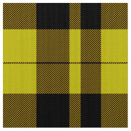 Tartan Gult och Black Play Fabric Tyg