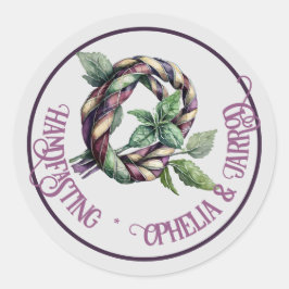 TARTAN HANDFASTSTÄCKARE FÖR FAVORS ENVELOPP RUNT KLISTERMÄRKE