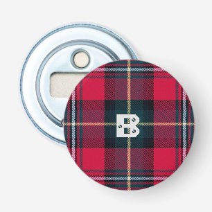Tartan har lämnat ditt eller dina initialer flasköppnare