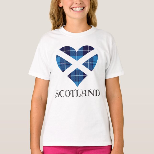 Tartan Heart - Skottland Tee (Framsida)