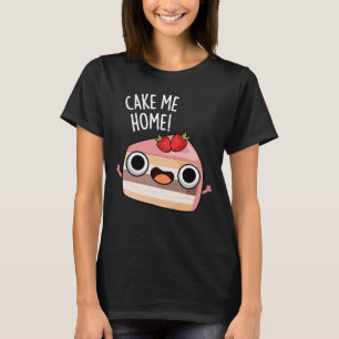 Tårtan Hemma Rolig Mat Pun Dark BG T Shirt
