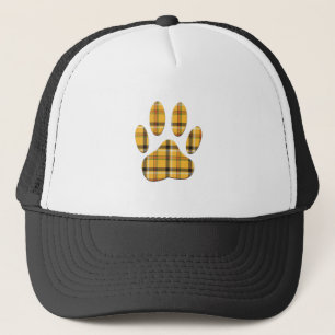 Tartan Hund Paw-utskrift Keps
