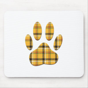 Tartan Hund Paw-utskrift Musmatta