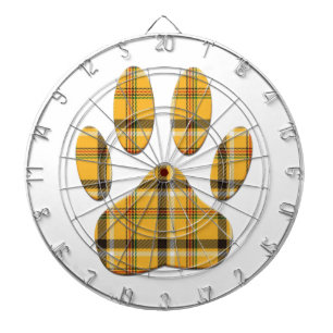 Tartan Hund Paw-utskrift Piltavla