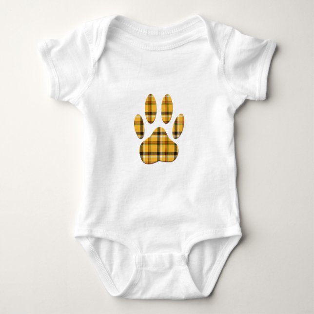 Tartan Hund Paw-utskrift Tröja (Framsida)