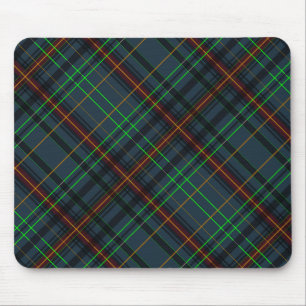 Tartan i blått, orange, grönt... musmatta