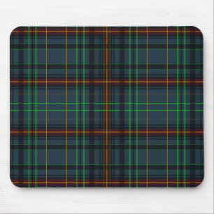 Tartan i blått, orange, grönt... musmatta