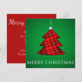 Tartan Julbauber Inbjudningar