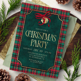 Tartan julfestinladan inbjudningar