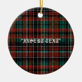 Tartan Julgransprydnad Keramik