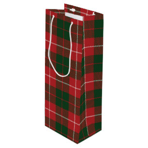 Tartan julklan MacKinnon grön röd rutig