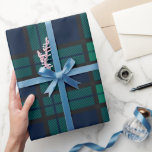 Tartan Klan Black Watch Grönt Blue Check Presentpapper<br><div class="desc">Fyll i dina presentbehov med den här söta klan Black Watch Tartan mönster som är papper för alla speciella tillfällen,  inklusive födelsedagar,  årsdagar,  helgdagar</div>