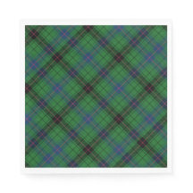 Tartan Klan Davidson Grönt Kontrollerad Mönster