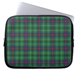 Tartan Klan Duncan Play Grönt Lila Check Laptop Fodral