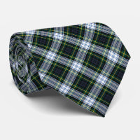 Tartan Klan Gordon Plaid Grönt White Mönster Nacke