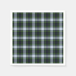 Tartan Klan Gordon White Grönt Play Pappersservett