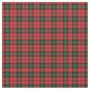 Tartan Klan Kerr Play Red Grönt Check Tyg