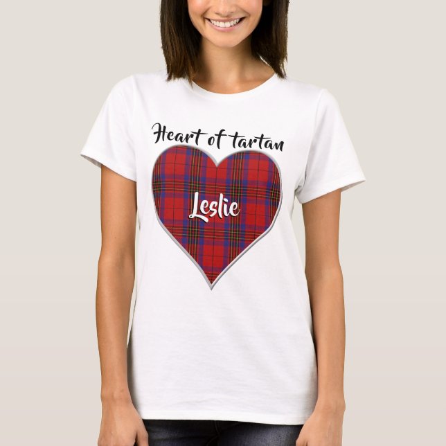 Tartan Klan Leslie Red Play T Shirt (Framsida)
