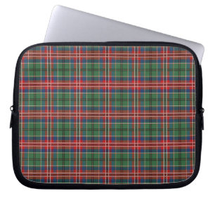Tartan klan MacCulloch rutig röd grön rutig Laptop Fodral