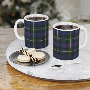 Tartan Klan MacKenzie Play Grönt Black Check Kaffemugg
