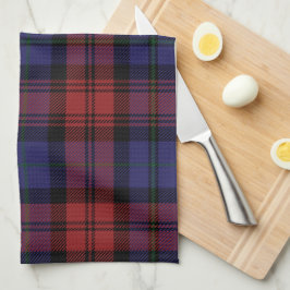 Tartan Klan MacLachlan Play Lila Black Check Kökshandduk