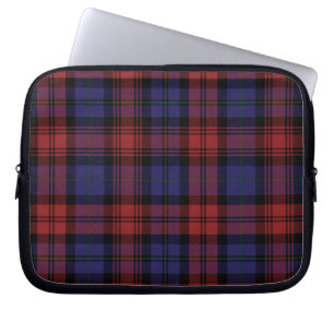 Tartan Klan MacLachlan Play Red Lila Checkered Laptop Fodral
