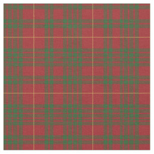 Tartan Klan MacTavish Play Mönster Red Grönt Tyg
