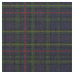 Tartan Klan Malcolm Play Mönster Grönt Blue Red Tyg