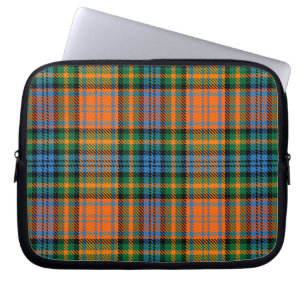 Tartan Klan Murray Play Orange Blue Check Laptop Fodral