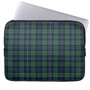 Tartan Klan Robertson Play Grönt Lila Check Laptop Fodral