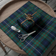 Tartan Klan Robertson Play Grönt Lila Check Wra