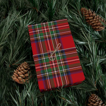 Tartan Klan Stewart Play Black Red Check Mönster