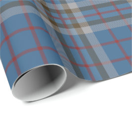 Tartan Klan Thompson Play Blue Grått Check Presentpapper
