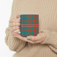 Tartan Klan Wilson Play Orange Turkvoise Check