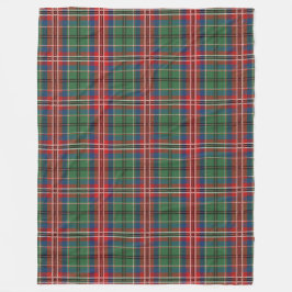 Tartan MacCulloch Play Red Blue Grönt Play Fleecefilt
